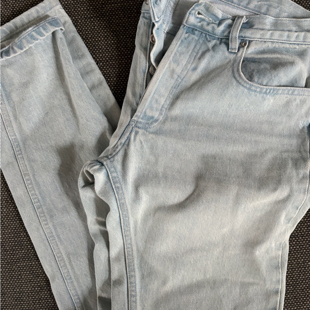 A.P.C. Men's Faded Blue Straight Jeans